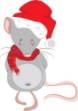 Picture of Christmas Mouse SVG File