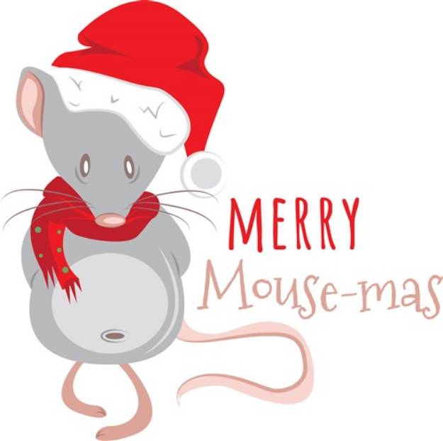 Picture of Merry Mouse-mas SVG File