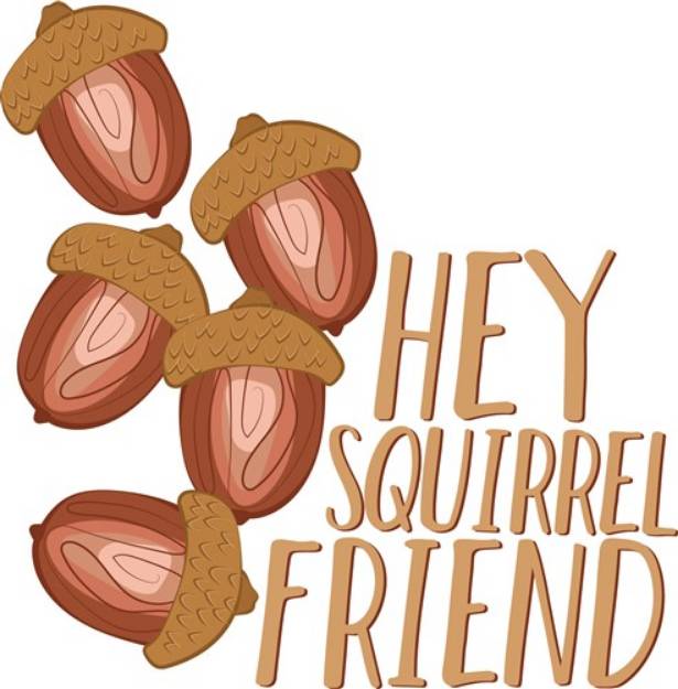 Picture of Squirrel Friend SVG File
