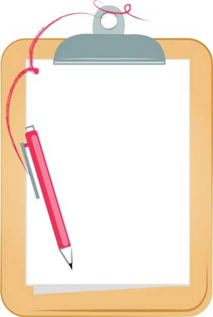 Picture of Clipboard & Pencil SVG File