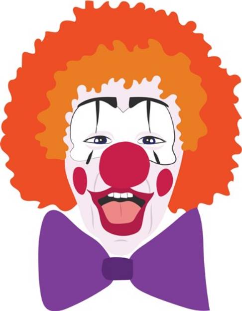 Picture of Clown Head SVG File