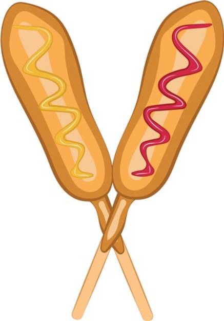 Picture of Corn Dogs SVG File