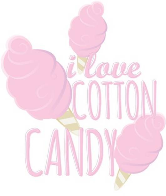 Picture of Love Cotton Candy SVG File