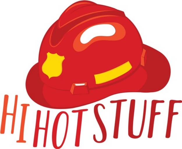 Picture of Hi Hot Stuff SVG File