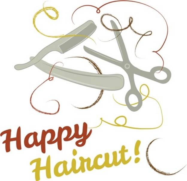 Picture of Happy Haircut SVG File