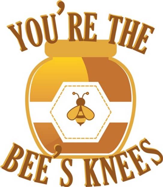 Picture of Bees Knees SVG File