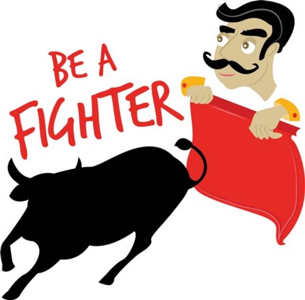 Picture of Be A Fighter SVG File
