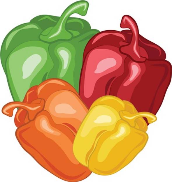 Picture of Bell Peppers SVG File