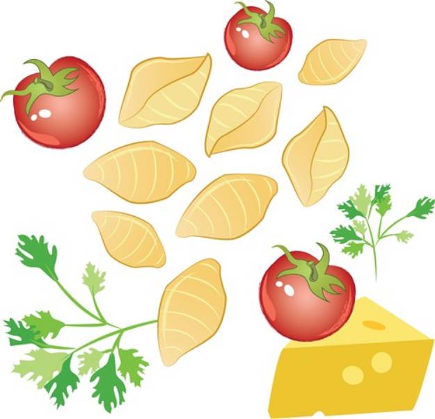 Picture of Pasta Shells SVG File