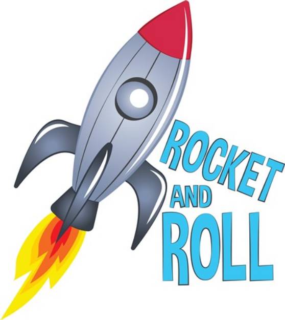 Picture of Rocket And Roll SVG File