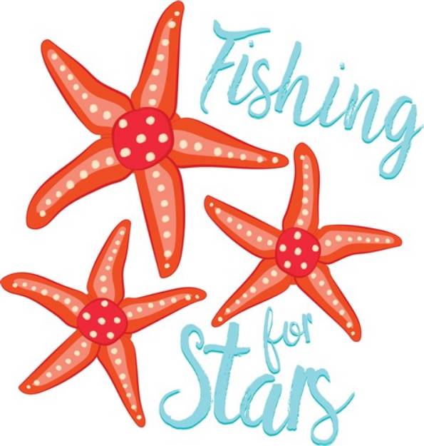 Picture of Fishing For Stars SVG File