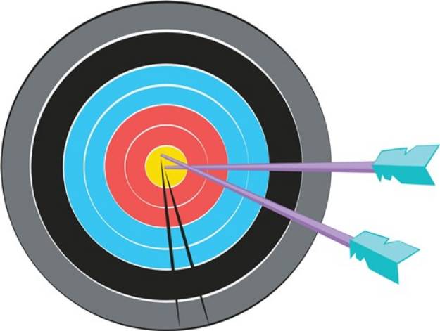 Picture of Archery Target SVG File
