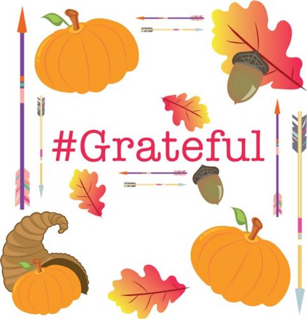 Picture of #Grateful SVG File