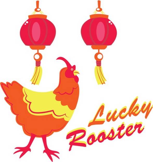 Picture of Lucky Rooster SVG File