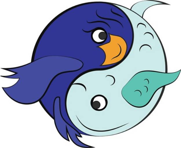 Picture of Yin Yang Fish SVG File
