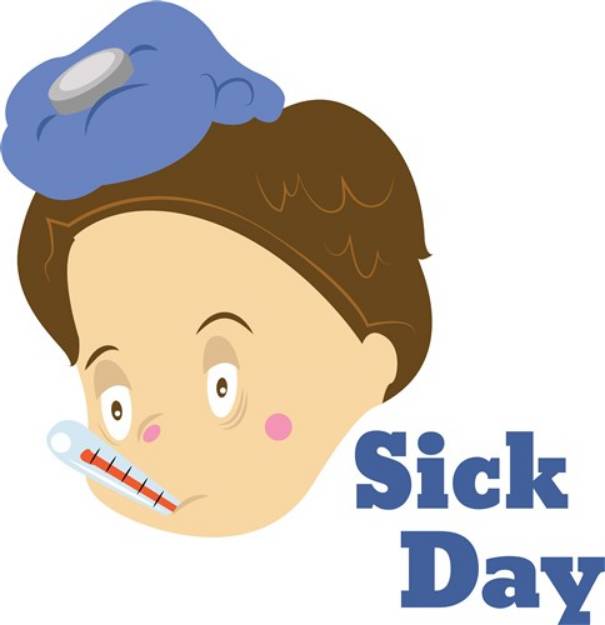 Picture of Sick Day SVG File