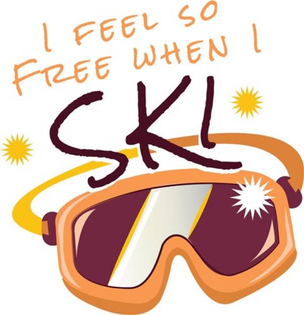 Picture of When I Ski SVG File