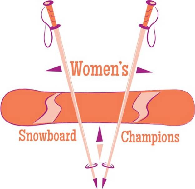 Picture of Snowboard Champions SVG File