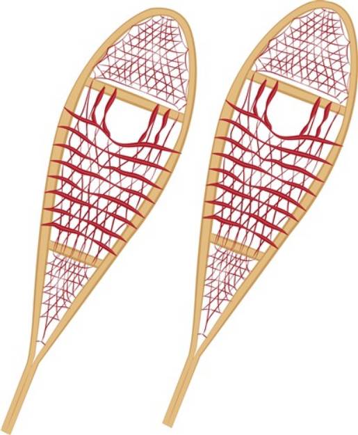 Picture of Snow Shoes SVG File