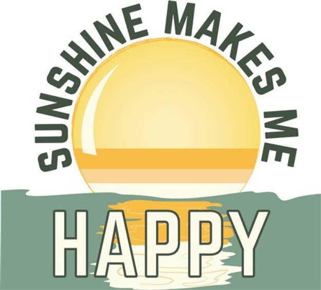 Picture of Sunshine Happy SVG File