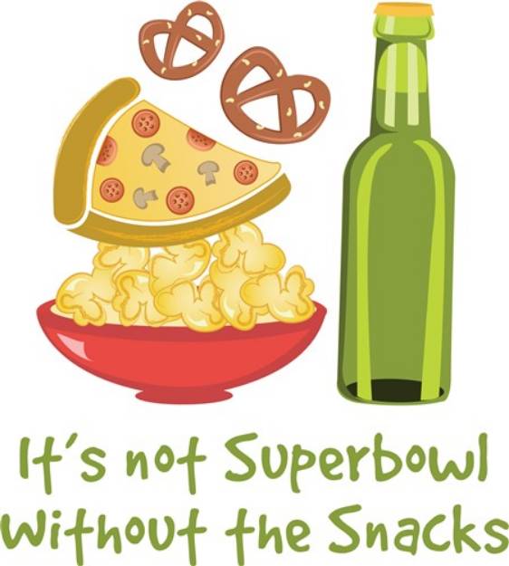 Picture of Superbowl Snacks SVG File