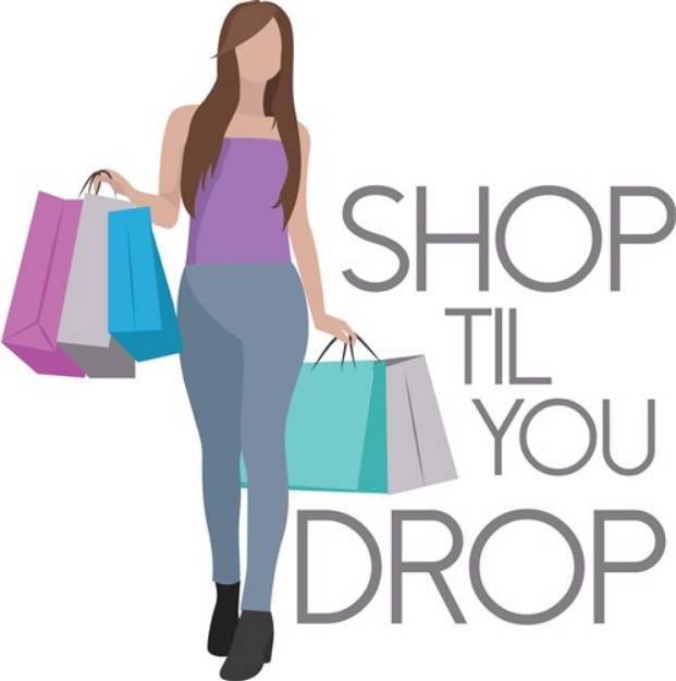 Picture of Shop Til Drop SVG File