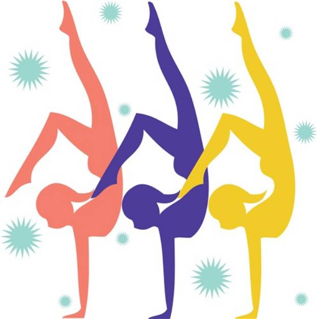 Picture of Handstand Woman SVG File