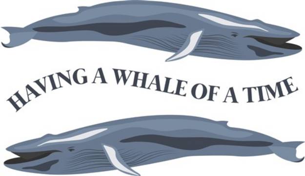 Picture of Whale Of A Time SVG File