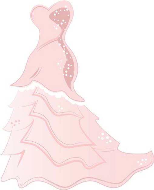 Picture of Wedding Dress SVG File