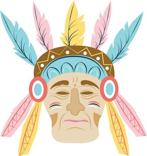 Picture of Indian Head SVG File