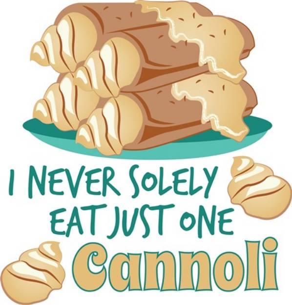 Picture of One Cannoli SVG File