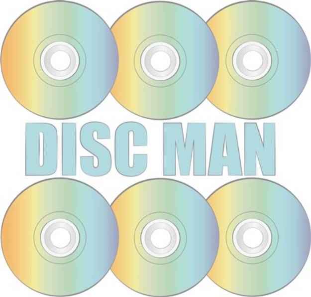 Picture of Disc Man SVG File