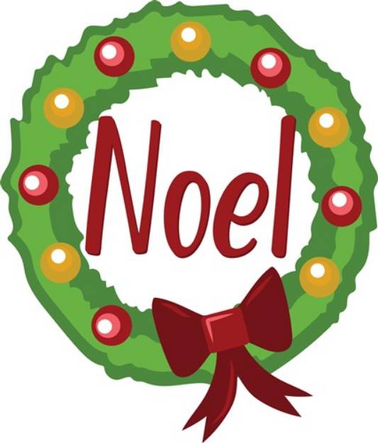Picture of Noel Wreath SVG File