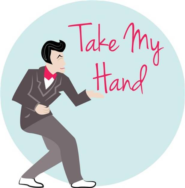 Picture of Take My Hand SVG File
