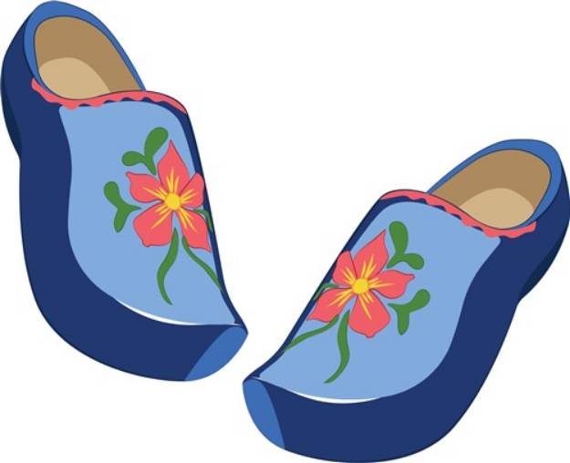 Picture of Wooden Shoes SVG File