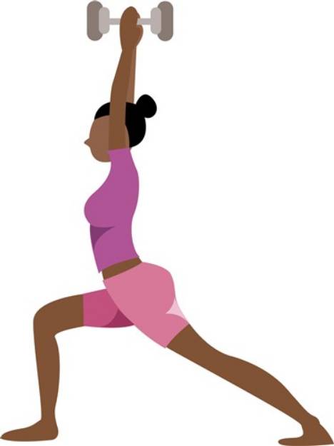 Picture of Work Out Lady SVG File