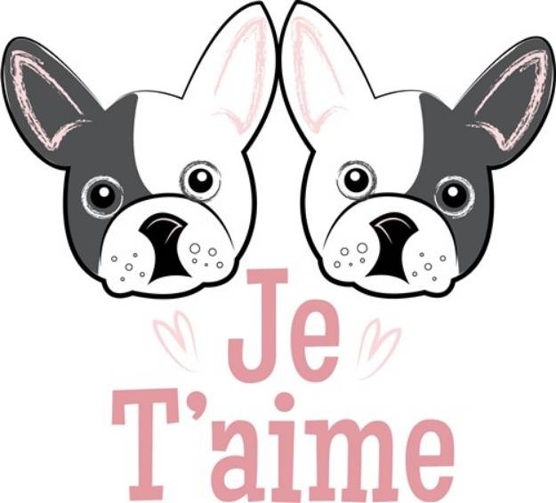 Picture of Je Taime SVG File