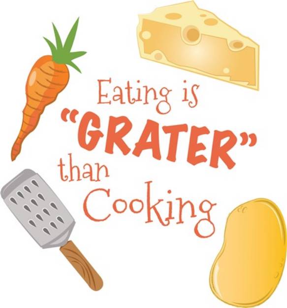 Picture of Eating Is Grater SVG File