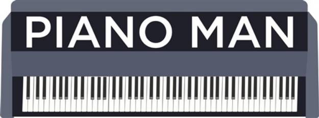 Picture of Piano Man SVG File