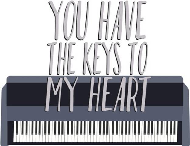 Picture of Keys To Heart SVG File