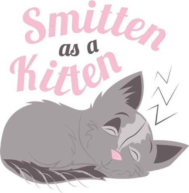 Picture of Smitten Kitten SVG File