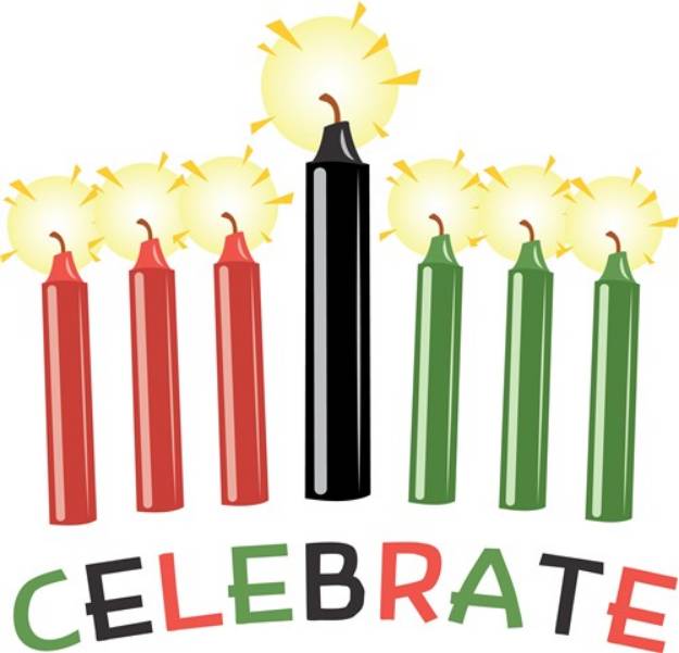 Picture of Celebrate Candles SVG File