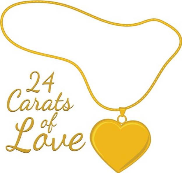 Picture of 24 Carat Love SVG File