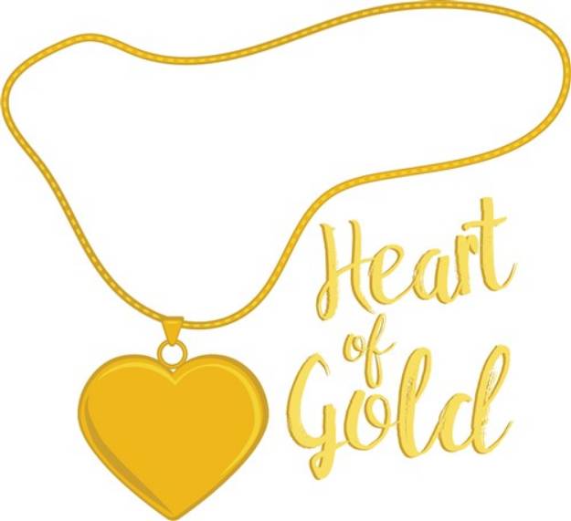 Picture of Heart Of Gold SVG File