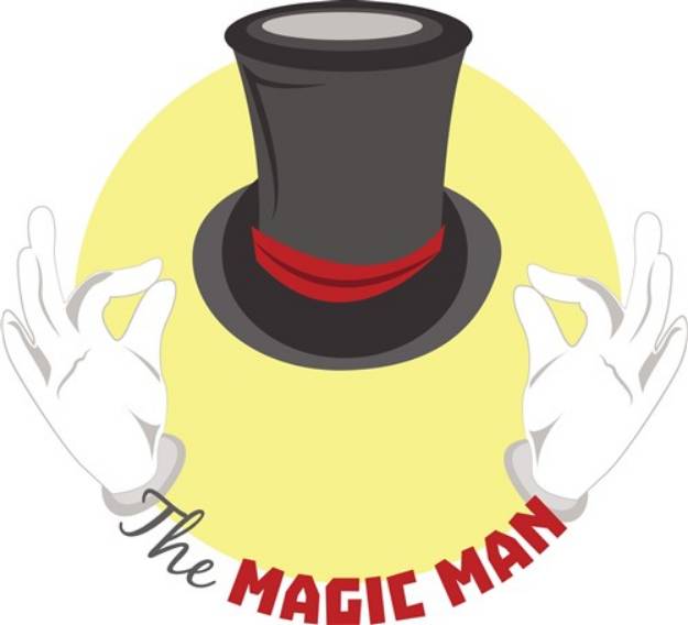 Picture of Magic Man SVG File