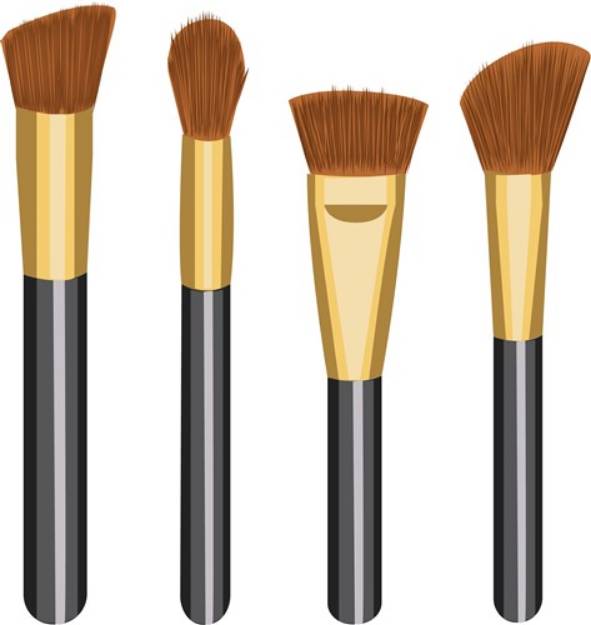 Picture of Makeup Brushes SVG File