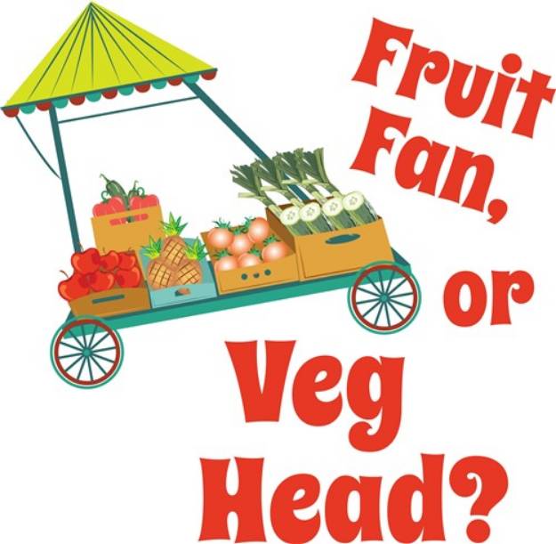 Picture of Fruit Fan SVG File
