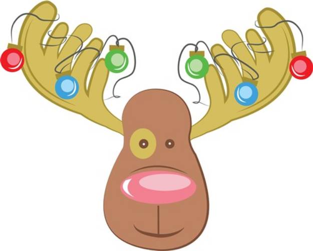 Picture of Christmas Moose SVG File