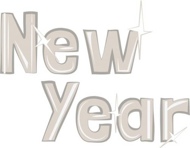 Picture of New Year SVG File