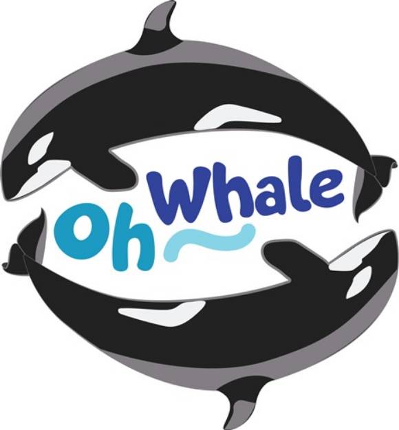 Picture of Oh Whale SVG File